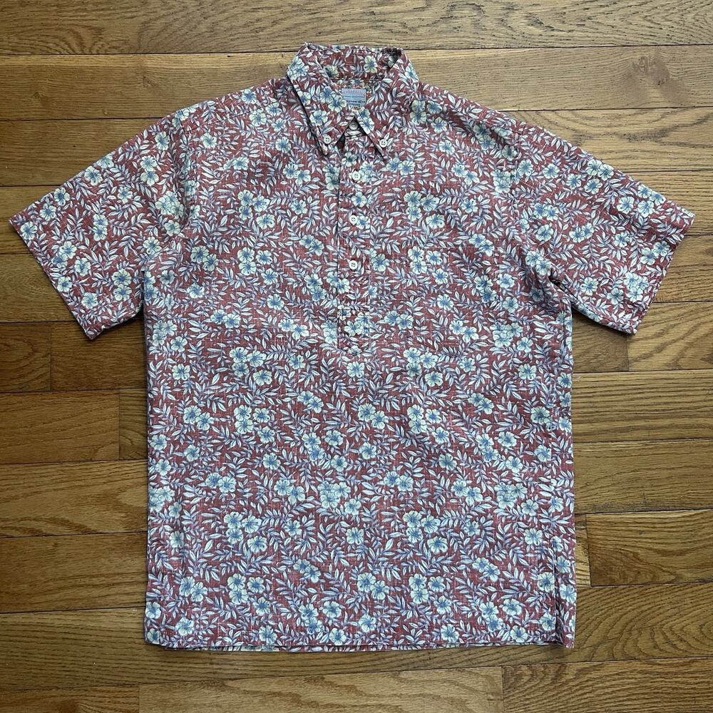 Vintage Reyn Spooner Hawaiian Popover Short Sleeve Button Up Shirt Small